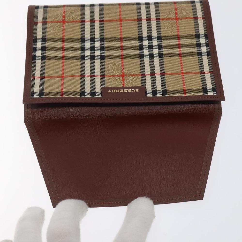 BURBERRY Nova Check Day Planner Cover Canvas Beige Auth am8273 - Picture 8 of 16